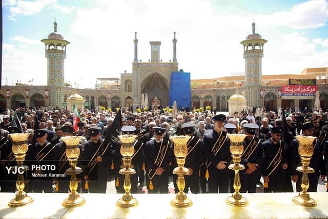 عزاداری سالروز شهادت امام جواد (ع) در حرم حضرت معصومه (س)