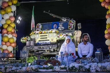 جشن پیوند زوج‌های جان فدای ایران در تهران