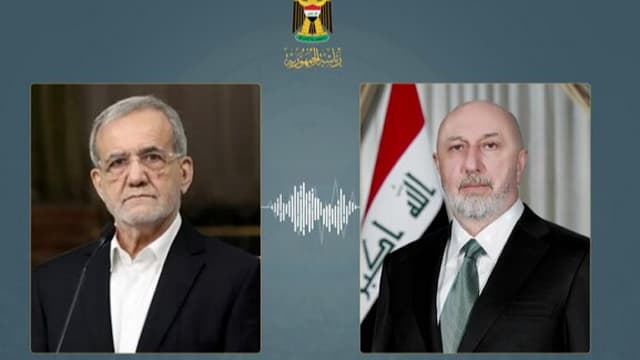 گفت‌وگوی تلفنی پزشکیان با رئیس جمهور عراق درباره پایان تنش‌ها در منطقه
