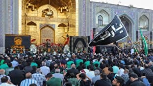 اذن عزای سیدالشهدا(ع) از امام رئوف در حرم مطهر رضوی + فیلم