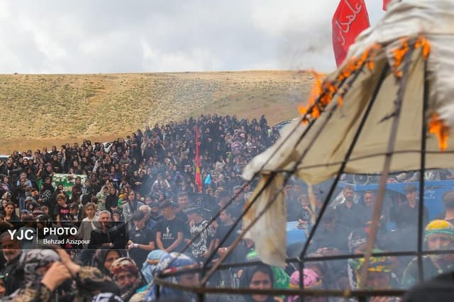 عزاداری عاشورای حسینی در روستای افیل شهرستان اهر