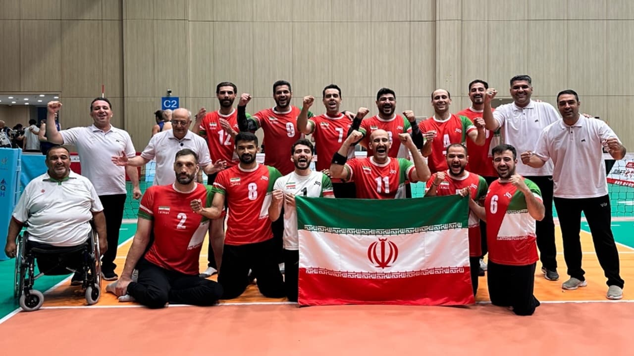 والیبال نشسته ایران، آمریکا را با نتیجه ۳ بر صفر در هم کوبید