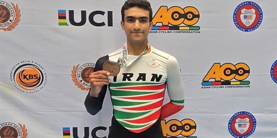 دوچرخه سواری قهرمانی آسیا؛ میرباقری پنجمین مدالش را گرفت