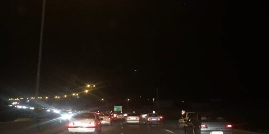 ترافیک شبانه سنگین در جاده های استان سمنان