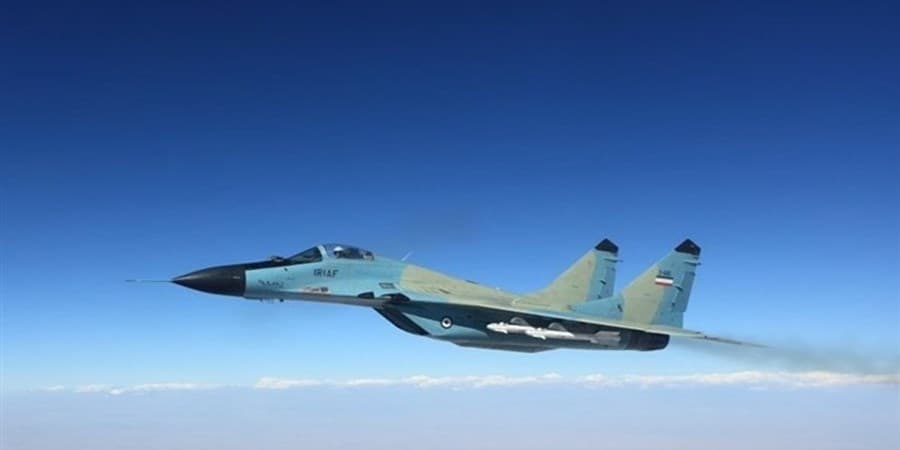 پرواز جنگنده میگ 29 ارتش بر فراز تهران