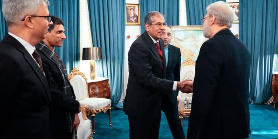 دیدار مقام امنیتی هند با لاریجانی