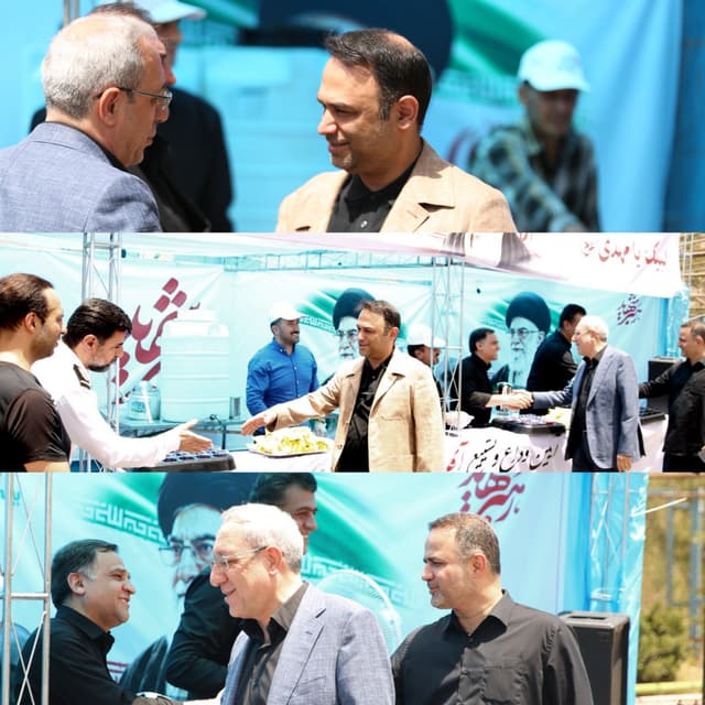 بازدید مدیرعامل از موکب های خدمت رسانی؛ نوراللهی: بیمه البرز تمام قد، پشتیبان زائران است.
