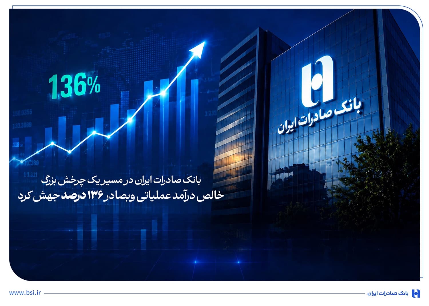 خالص درآمد عملیاتی وبصادر ۱۳۶ درصد جهش کرد