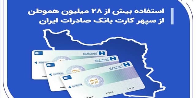 استفاده بیش از 28 میلیون هموطن از سپهر کارت بانک صادرات ایران